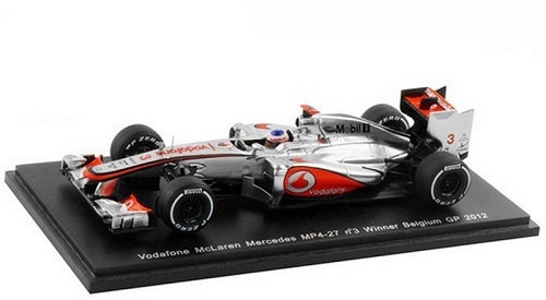 McLaren Mercedes MP4-27  Jenson Button Vainqueur GP Belgique 2012 Spark 1/43