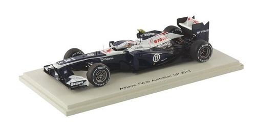 WILLIAMS FW35 n°17 GP F1 Australie 2013 Valtteri Bottas Spark 1/43