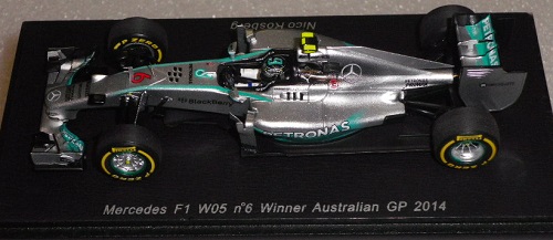 Mercedes W05 Nico Rosberg  GP Australie 2014 Spark 1/43