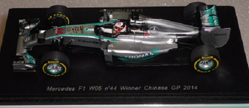 Mercedes W05 Lewis Hamilton World Champion 2014 Spark 1/43