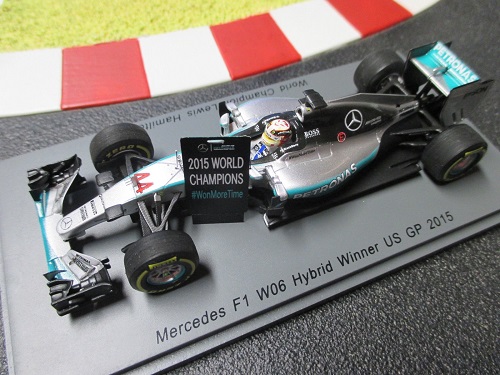 Mercedes W06 Lewis Hamilton World Champion GP USA 2015 Spark 1/43