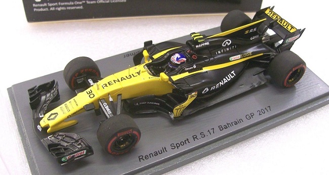 Renault RS17 n°30 Jolyon Palmer 2017 Spark  1/43