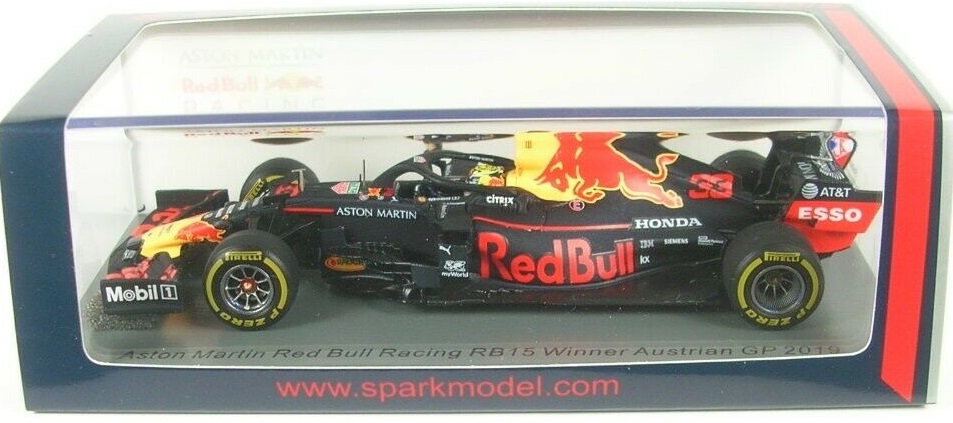 Red Bull Honda RB15 Max Verstappen 2019 Spark 1/43