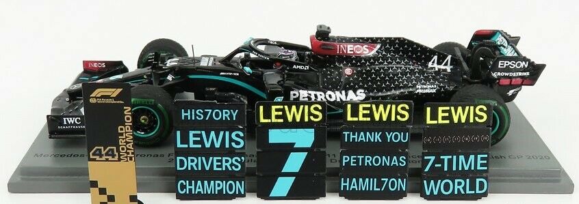 Mercedes W11 Lewis Hamilton World Champion du Monde Turquie 2020 Spark 1/43