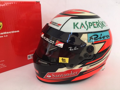 Ferrari SF70-H Casque Kimi Raikkonen 2017 Mini Helmet 1/2