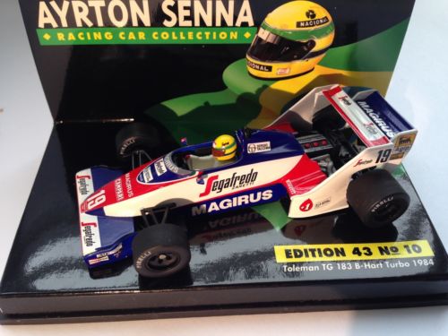Toleman Hart TG183 B Ayrton Senna 1984  Minichamps 1/43