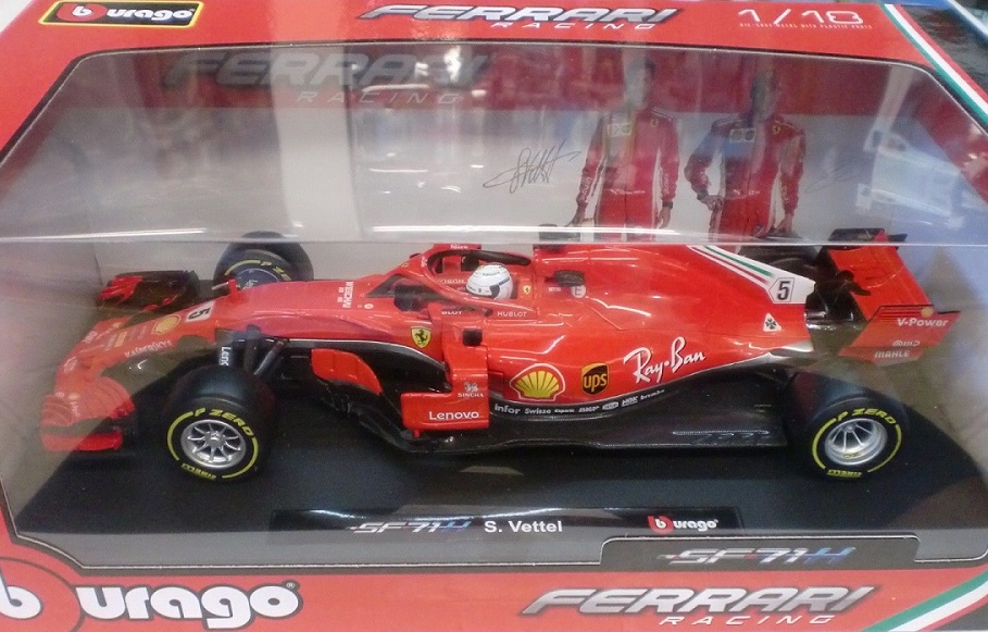Ferrari SF71H Sebastian Vettel 2018 Bburago 1/18