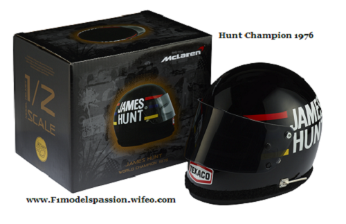 McLaren Ford Casque Bell James Hunt Champion McLaren 1976 Sport Mini Line 1/2