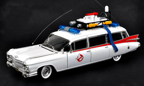 Cadillac SOS Fantomes - Ghostbusters Ecto 1  HOTWHEELS 1/18