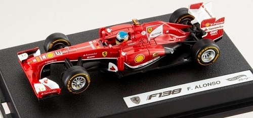 Ferrari F138 Fernando Alonso 2013  Hotwheels 1/43