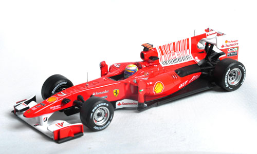 Ferrari F10 Felipe Massa Barhain 2010 Hotwheels 1/43