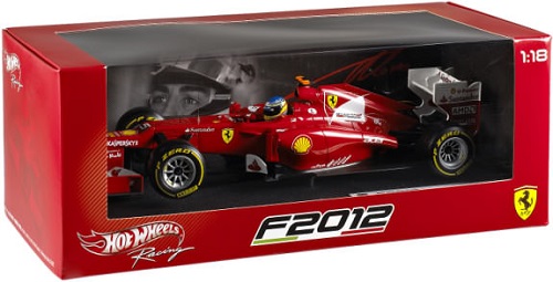 Ferrari F2012 Fernando Alonso 2012  Hotwheels 1/18